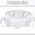 Lounge Chair Clear Inflatable Sofa, Double Seat, 550 lb Limit