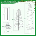 Trellis for Climbing Plants Outdoor, 2 Pack 73inch Tall Plants Trellis Support Metal Garden Trellis for Vegetables Flowers Plants Vine Support