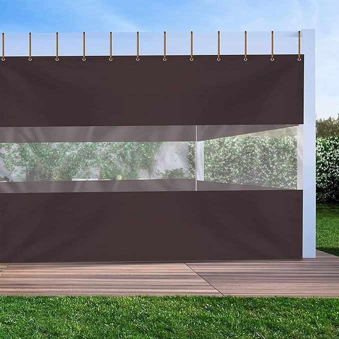 Covers & all Outdoor Clear Panel Curtain, 12 oz Vinyl Outdor Curtains - Image 5