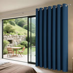 Blackout Patio Sliding Door Curtains – Navy Blue, 80Wx90L, 1 Panel