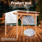 Universal Pergola Replacement Canopy Outdoor Canopy Shade Cover Waterproof Shade Top Cover for Outdoor Patio Porch Backyard(12 x 10 ft,Beige)