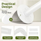 Bamworld Window Plant Hanger Indoor 63in Hanging Planters for Indoor Plants Hanging Plants Holder Hanging Rod Window Plant Shelves Wall Planters Pot/Chain/Plant Not Included (White)