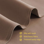 NICETOWN Curtain for Living Room 108 inches Long, UV Blocking Thermal Curtains for Bedroom, Waterproof Outdoor/Indoor Sunlight Shade for Patio, Porch, Dining Room, 52'' Wide, Tan, 1 Panel