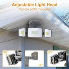 Onforu 75W LED Security Light, 7000LM Brightness Outdoor Flood Light Fixture Switch Controlled, IP65 Waterproof, 6500K White Wall Mount Exterior Security Floodlight for Eave, Yard, Garage, Porch