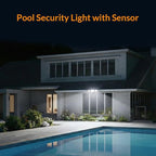 LEPOWER LED Security Lights Motion Sensor Light Outdoor, 38W 4200LM Light, 5500K, IP65 Waterproof, 3 Head Detected Flood Light for Garage, Yard, Porch (White)
