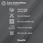 PureFit Outdoor Curtains for Patio Waterproof Weatherproof, UV Resistant Outside Curtains for Gazebo, Front Porch, Pergola, Sun Blocking Privacy Curtain, 52W x 108L inch, 1 Panel, Gray