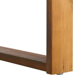 SAFAVIEH Outdoor Collection Duncan Natural Brown Slatted Top Solid Wood Coffee Table