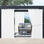 Waterproof Outdoor Curtain W105 x L84 - Grommet Top Sunlight Blocking Window Treatment Drapes Blackout Curtains for Home Bedroom Living Room Outdoor Patio Porch Pergola Cabana Gazebo (2 Panels)