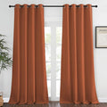Blackout Living Room Curtain 108 inches Length – Burnt Orange, 1 Panel