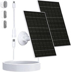 Zivif 7W Solar Panel for Arlo Essential 2K (2nd Gen), Essential XL Spotlight Cameras, USB-C Solar Charger with Micro USB Connector, IP66 Waterproof, 360° Adjustable Mount, 7.2ft Cable, 2 Pack
