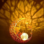 Solar Lights Outdoor Decorative Moon Dog Butterfly Solar – Warm White