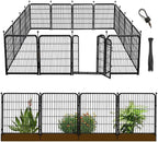 36 in Garden Fence, Wide Gate Low Threshold, 10 Panels Total 22.1 Ft Heavy Duty by Getlaygardenfence