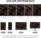 RYB HOME Blackout Curtains Outdoor 1 Panel, Wide 52 x Long 95 inch, Brown
