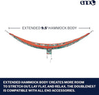 ENO, Eagles Nest Outfitters DoubleNest Lightweight Camping Hammock, 1 to 2 Person, Special Edition Colors, ATC