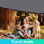 EMERIT 90% Shade Cloth Sun Shade Fabric for Patio Garden Pergola Shade Cover Canopy with Gromments (Grey, 10X14 FT)