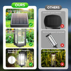 Solar Pathway Lights Outdoor, 8 Pack Upgraded Solar Lights Outdoor Waterproof, Bright Up to 15 Hrs Auto On/Off Garden Light for Yard Patio Lawn Path Walkway Driveway Outside Decor(Cool White)