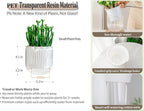 Melphoe Self Watering Pots for Indoor Plants Planter, 5.3 Inch 2 Pack Planters Self Watering Plant Pots for Flower, Houseplants, Succulent, African Violets and Cactus with Drainage