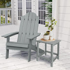 Outdoor Side Tables Adirondack, HDPE Small Table for Patio,Outside End Table for Porch, Deck, Pool, Weather Resistant/Easy Maintenance