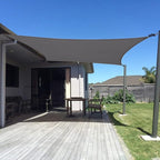 SUNNY GUARD Custom Size 17'x30' Rectangle Dark Grey UV Block Sunshade for Backyard Yard Deck Patio Garden Outdoor Activities and Facility(Customized)
