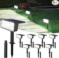 T-SUN Solar Spot Lights Outdoor, 8 Pack 49LED Landscape Spotlights, 2 Lighting Modes Auto ON/Off Solar Lights for Trees, Garden, Yard, Pathway, Driveway(White)