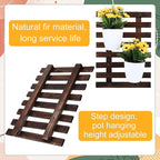 Weysat 4 Pcs Wall Planter Wooden Orchid Hanging Planter for Indoor Plants Wall Mount Planter Stand Frame Display Air Plant Holders Outdoor Vertical Rack Wall Decoration for Garden (11 x 16 in)
