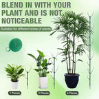 10pcs Stackable Monstera Plant Support Stakes for Indoor Outdoor Plants, Garden Accessories for Climbing Potted Plants, Plant Sticks for Vine Training Stem Stabilization