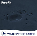 PureFit Outdoor Curtains for Patio Waterproof Weatherproof, UV Resistant Outside Curtains for Gazebo, Front Porch, Pergola, Sun Blocking Privacy Curtain, 52W x 120L inch, 1 Panel, Navy Blue