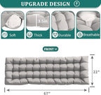 UDPATIO Oversized Zero Gravity Chair 29In XL Patio Reclining Chair with Cushion, Outdoor Folding Recliner with Pillows|Cup Holder|Foot Rest|Padded Headrest, Grey, Support 500LB