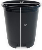 Wholesale Nursery Pot in Bulk 30-Pack 3 Gallon 9.5 Inch Black Plastic Planters for Outdoor Indoor Plants Gardening Flower Pots with Drainage Holes