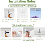 6 pcs Ceiling Hooks for Hanging Plants,Hanging Hanging Lights Metal Small Hooks,Indoor Outdoor Wall Heavy Duty Plant Hanger Swag Hook