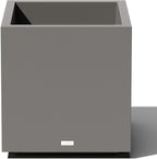 Veradek Block Series Cube Plastic Planter - Large Square Planter for Indoor or Outdoor Patio/Garden | Durable All-Weather Use with Drainage Holes | Modern Décor for Tall Plants, Trees, Flowers