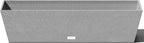 Veradek Pure Series Window Box Planter - Long Rectangular Planter for Indoor or Outdoor Windowsill/Balcony | Durable All-Weather Use with Drainage Holes | Modern Decor for Herbs, Small Plants, Flowers