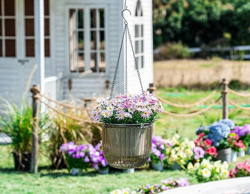 1 Pack Self Watering Hanging Planters Indoor Flower Pots – 8.3in