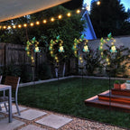 Bshine Solar Hummingbird Lights Outdoor Garden Decoration, Metal Stake Waterproof Hanging Flower Solar Lights, Yard Decoration Outdoor Terrace, Path and Art Lawn Ornaments