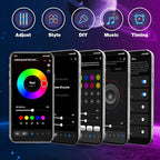 KSIPZE Outdoor led Strip Lights Waterproof IP68, RGB Outdoor led Lights with Button & Bluetooth App Control, Music Sync, Timer, Exterior Led Rope Lights for Decor Balcony, Roof, Garden, Pool