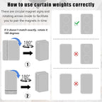 18pcs Outdoor Curtain Weights, Plastic Wrapped Magnetic Drapery Weights, Waterproof Heavy Duty Curtain Magnets for Heavy Wind, Outside Curtain, Shower Curtain, Tablecloth, Flag (Grey)