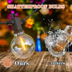 String Lights 240 FT Outdoor LED Waterproof G40 Globe Bulbs