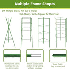 Riare 8 Pack 4 FT Tomato Cages for Garden- 48inches Heavy Duty Garden Stakes, Adjustable Tall Tomato Plant Support Tomato Trellis Cage for Pots, Raised Garden Bed, Climbing Vegetables Plants Flowers