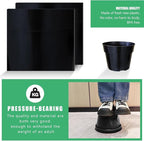 12 Pack Plant Pots, 8 Inch Plant Planter with Clear Saucer, Plastic Pots for Plants Indoor and Out Door Such as Strawberry, Herb and Flowers (Black)