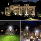dephen 30W LED Flood Lights Outdoor with Knuckle Mount, 3450Lumen 120V Landscape Lighting, 5000K IP65 Waterproof Security Spotlight for Yard Patio Garden House (UL-Listed)