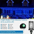 String Lights with 500 LEDs, 165 ft Blue Waterproof Outdoor Set