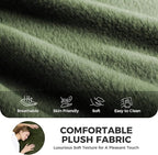 Giant Bean Bag Lounger Chair for Adults with Soft & Cozy Plush Fabric,Memory Foam Filled Beanbag Chair for Family Living Room,Bedroom and Game Room (Olive Green)