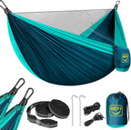 Camping Hammock Mosquito Net,Double & Single Portable Hammocks Hammocks with 2 Tree Straps,Hammock Tent for Travel Camping,Camping Accessories for Indoor Outdoor Hiking Backpacking Backyard Beach