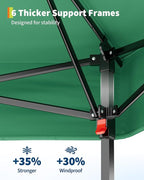 11'x11 Pop-Up Gazebo, Instant Outdoor Canopy Tent with Mosquito Nettings, Durable Steel Frame, Water, and UV Proof, for Patio, Garden, Courtyard, Party (Green)