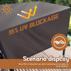 Universal Pergola Replacement Canopy Outdoor Canopy Shade Cover Waterproof Shade Top Cover for Outdoor Patio Porch Backyard(12 x 10 ft,Coffee)