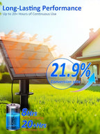 luckystyle 50FT Solar String Lights Outdoor Waterproof 2200K with Remote & USB Charging, 18+1 LED Shatterproof Bulbs, Dimmable & Timable, 3 Light Modes, Long Last for Garden,Patio, Backyard, Camping