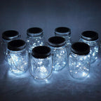 String Lights for Mason Jars, 30 LED Solar Copper Wire, Cold White
