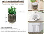 Melphoe Self Watering Pots for Indoor Plants Planter, 5.3 Inch 2 Pack Planters Self Watering Plant Pots for Flower, Houseplants, Succulent, African Violets and Cactus with Drainage