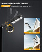 LED Barn Light, 150W 20000LM Yard Area Lights Dusk to Dawn Outdoor Lighting with Upgraded Photocell 4000K Adjustable Angle Neutral Light IP66 Waterproof Street Lights for Security/Farmhouse/Garage