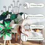 32.6in Monstera Plant Support Stakes for Indoor Plants, Metal Garden Plant Trellis for Climbing Plants, Pothos Vine Snake Climber Support，4p